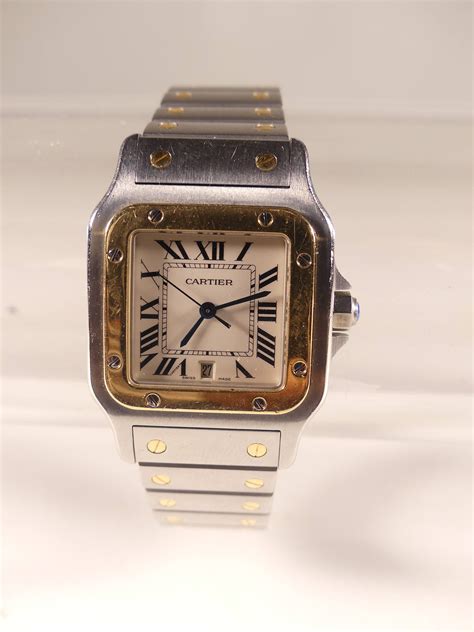 bracelet montre cartier acier